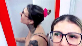 She dragged me into the restaurant unisex bathroom for wild public sex