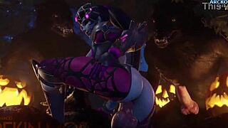 trick or treat pmv featuring hmv and arckom in 3d anime style