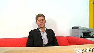 two guys having intense anal sex in a casual setting