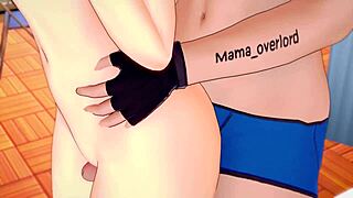 gwen stacy visits the infirmary and plays with a cock in her adult version