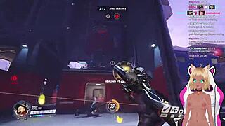 Vtuber LewdNeko gets spanked while playing Overwatch part 2, what a fun game!