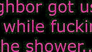 Neighbor Films Cartoon Characters In Shower