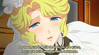 RUBIA TETONA MAID in anime style