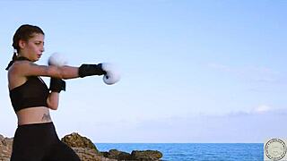 Oh, Boxer Spanked Before Rimming Dom by Sea!