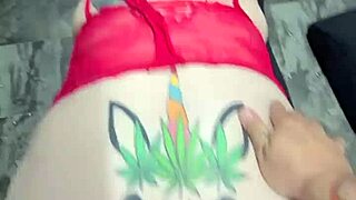 Anastasia Rain's Tattooed Pussy Gets Amateur Fucking At Home