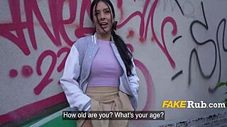 Colombian Latina Ass Caught Outdoors for Paid Fuck