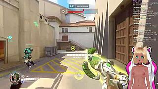 Vtuber LewdNeko gets spanked while playing Overwatch part 2, what a fun game!