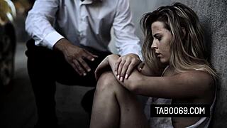 hey, watch this homeless teen 18+ aubrey sinclair get fucked by rich guy!