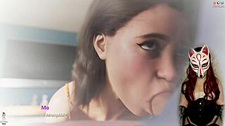 milf in stockings sucks his cock