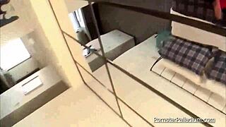 Chesty whore goes wild masturbating in stockings 😈