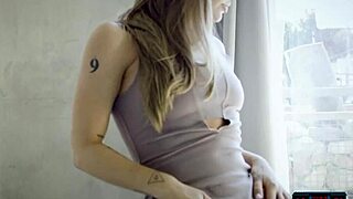 I'm hot milf blonde nicole aniston, giving a sensual striptease for playboy, clothes ripping off