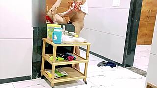 rohit had hardcore sex with soni in the kitchen while ajay was at office.