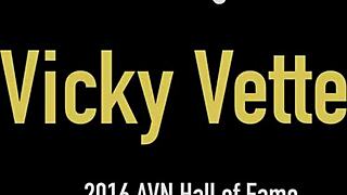 I, Vicky Vette, am a big boobed blonde eating this big hard cock and cumming all over it. Oops, it's so intense!