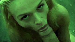 Sexy Violet Blue loves outdoor blowjobs