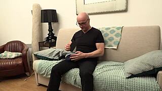 Feeling nervous yet excited, the French teen with natural tits tries two big cocks for her first time.