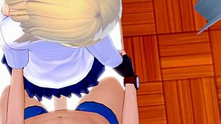 gwen stacy visits the infirmary and plays with a cock in her adult version