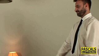 does this submissive in lingerie get throated by a monster cock?