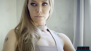 I'm hot milf blonde nicole aniston, giving a sensual striptease for playboy, clothes ripping off