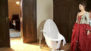 Watch two ardent beauties dive into steamy lesbian play with toys