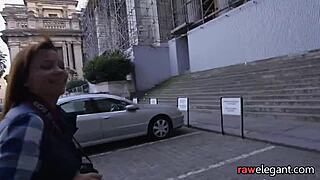 Beautiful maid anally fucked on all fours in POV