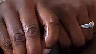 Ebony Self Pleases Her Ass With Toys!