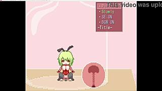 bunny girl feels anal on stage