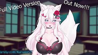 i'm vtuber kanakovt wearing vibrator in public as catgirl squirting with monster cock in bdsm hentai