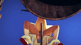 Kitty character in uncensored 3D hentai gets boobjob and creampie fuck in Japanese anime manga game porn.