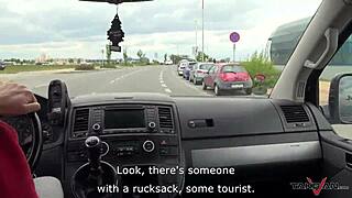 hungarian runner joins stranger for wild van ride