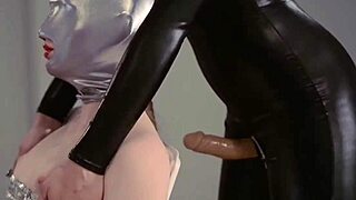 Sexy lesbian dominatrix delivers hardcore strapon action. Lesbiancums com shows raw power.