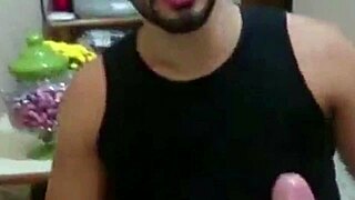 Marcos Goiano gives an amazing blowjob to that big cock.