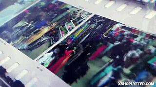 Security officer makes ashley lane gag on big man meat