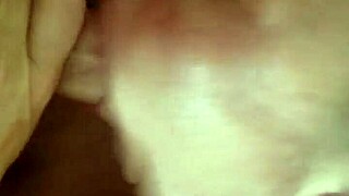 Amateur Wife's Sloppy Blowjob Session