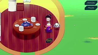 Kame Paradise 2 - Chi Chi Gives Roshi A Handjob