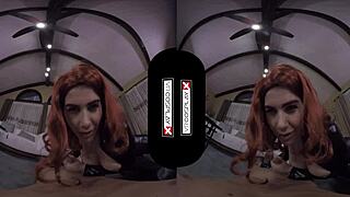 black widow cosplay riding your cock 😍