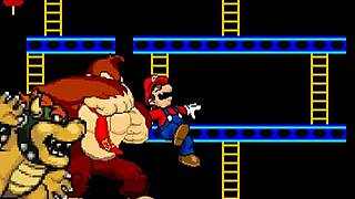 bowser koopa and donkey kong fuck mario bareback in furry cartoon