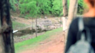 hot girl with big tits walks ready for fucking