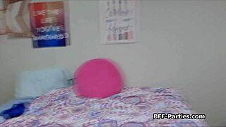 Exciting shift from beer pong to teen orgy