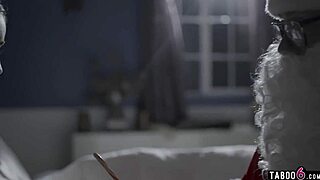 Santa banging that petite teen at the boss's place.