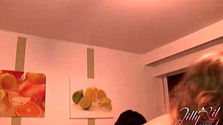 Are Three Girls Having A Strap On Party With Big Dildo On Desk?