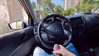 Risking handjob while asking hot stranger for directions