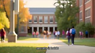 new medical student gets hardcore creampie on campus