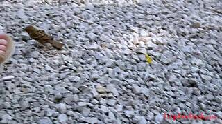 Eighteen-year-old in cat costume for AMWF creampie scene