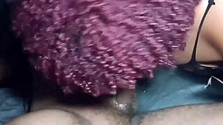 nimfomanhub lady rides huge dildo in lingerie