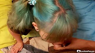 Cutie inserts buttplug before anal with toys and riding