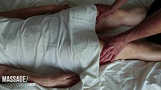 Intense sensual massage prepares her for wild sex