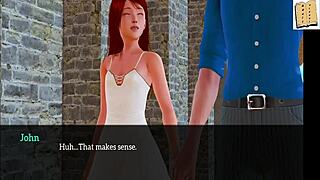 Chatting about my new family episode 142 with anime characters.