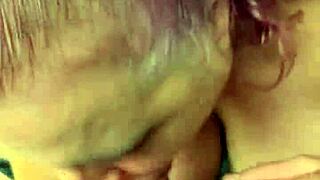 tina my step mom loves my tiny cock so much, sucking it with her big tits in cheating scene