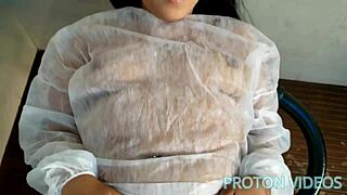 In the perv clinic, the gynecologist doctor fucks patient Natalia Prado and nurse Agatha Ludovino from behind.