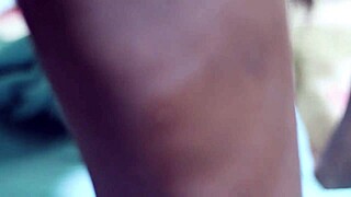 an amateur ebony woman experiences anal sex with a hairy dick and balls in pov perspective, capturing every intense moment of assfucking and cumshot